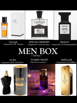 Patrimoine Luxury Perfume Oil Gift Set BOYS Premium ( 6 pc * 3ml )