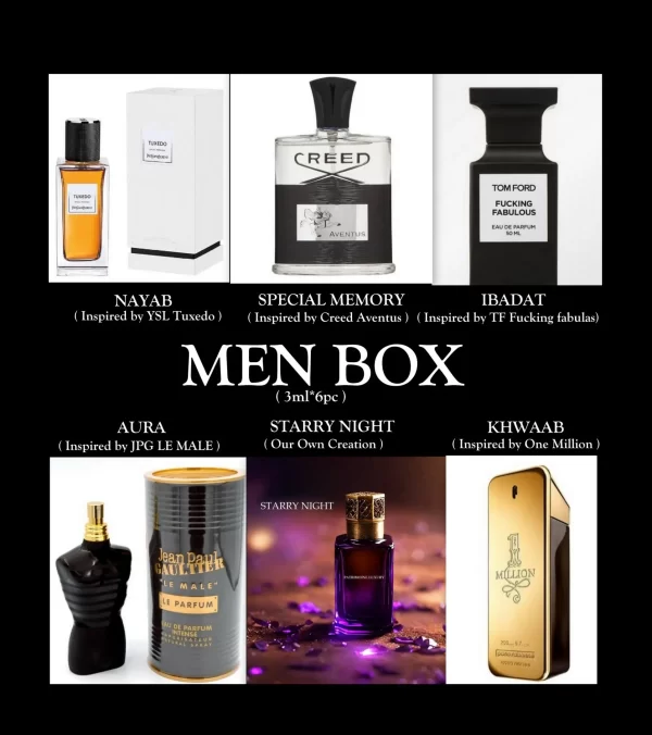 Patrimoine Luxury Perfume Oil Gift Set BOYS Premium ( 6 pc * 3ml )
