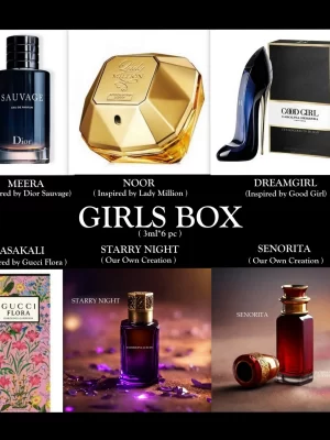Patrimoine Luxury Perfume Oil Gift Set GIRLS Premium ( 6 pc * 3ml )