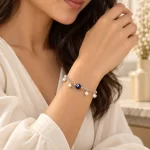 Evil Eye & Pearl Bracelet