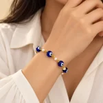 Evil Eye & Pearl Bracelet