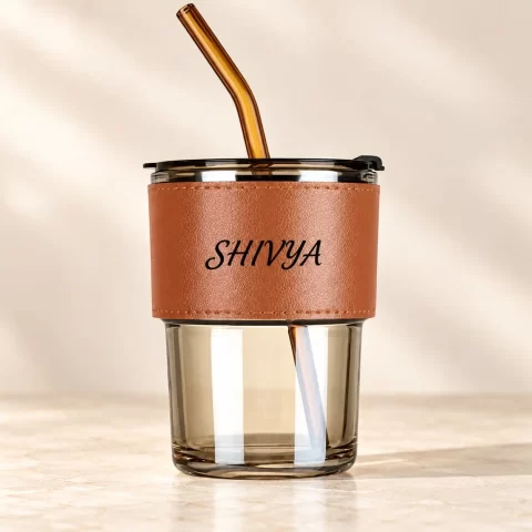 Personalised Tumbler with Straw